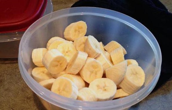 plátano en lugar de grasa